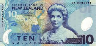 New Zealand: Hình ảnh Kate Sheppard, người phụ nữ có tầm ảnh hưởng không nhỏ trong phong trào đòi quyền bầu cử tại New Zealand đã được in trên tờ 10 đô la của nước này.