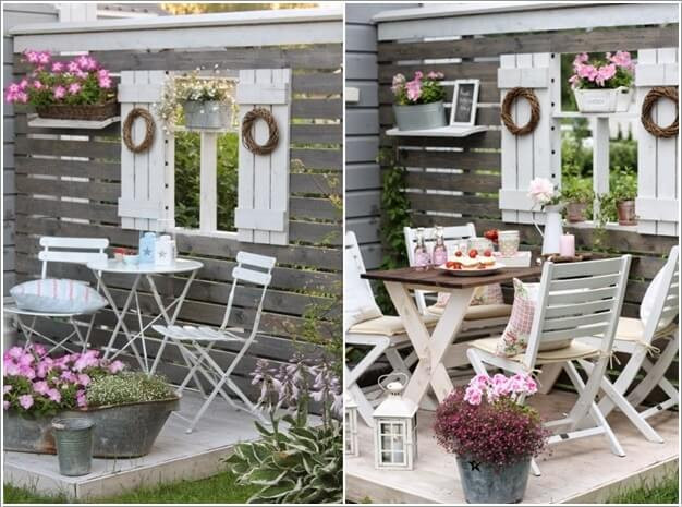 Tường rào ấn tượng với cảnh cửa xinh xắn.