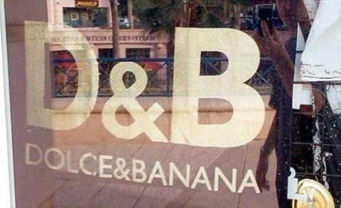 Thương hiệu Dolce & Gabbana bị đổi thành Dolce & Banana.