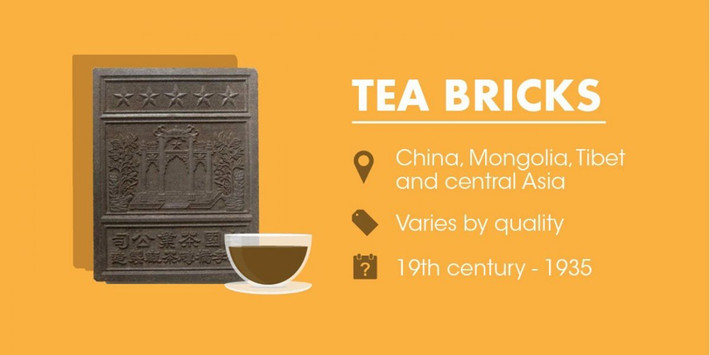 Gạch trà được sử dụng làm tiền tệ ở Trung Quốc, Mông Cổ, Tây Tạng và Trung Á từ thế kỷ 29 đến năm 1935. Giá trị của lọa tiền này tùy thuộc vào chất lượng của lá chè. Gạch trà là một khối lá chè đất được đóng gói vào khuôn và ép. Những viên gạch từng được sử dụng như một hình thức tiền tệ.