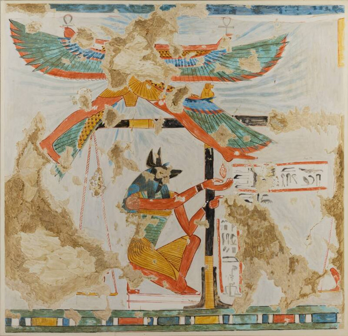 Khi một người chết đi, linh hồn sẽ đến gặp thần Anubis. Tại đây, thần Anubis sẽ cân trái tim của người chết.
