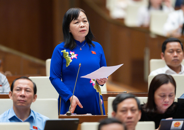 Đại biểu Nguyễn Thị Mai Hoa – Đoàn ĐBQH tỉnh Đồng Tháp: “Thông tin qua nghiên cứu tập hợp của Cục Nhà giáo cho thấy số lượng 16.265 giáo viên nghỉ việc hoàn toàn là số giáo viên chuyển ra khỏi ngành giáo dục, họ chưa có số liệu về khối công lập chuyển sang tư thục. Qua khảo sát, giám sát, cho đến thời điểm này giáo viên từ trường công chuyển sang trường tư đang rất ít. Theo quan điểm của tôi, đây là một hiện tượng không bình thường. Nó không chỉ là vấn đề có một bộ phận cán bộ, công chức nghỉ việc mà đây là vấn đề nghỉ quá lớn số lượng trong bối cảnh chúng ta đang triển khai đổi mới Chương trình giáo dục phổ thông cần rất nhiều giáo viên.”