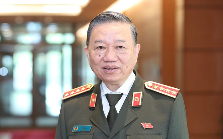 Ủy viên Bộ Chính trị, Đại tướng, Bộ trưởng Bộ Công an Tô Lâm.