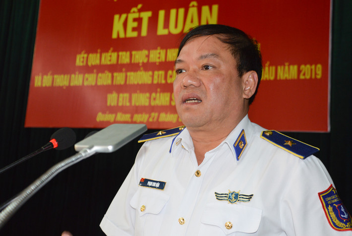 Thiếu tướng Phạm Kim Hậu, Phó Tư lệnh - Tham mưu trưởng; (Ảnh: Cảnh sát biển).