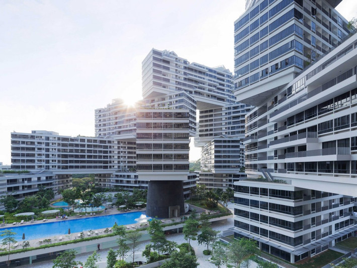 Khu nhà chung cư THE Interlace ở Singapore.