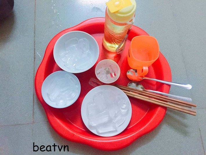 Giữa cái nắng nóng khốc liệt, một bữa ăn "mát mẻ" như thế này cũng được cho là thịnh soạn lắm rồi! Ảnh: FB Rùa Bo Bae.