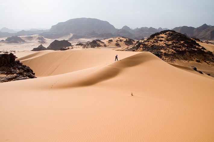 Nếu con người phủ kín sa mạc Sahara bằng pin mặt trời thì sẽ có thể giải quyết được vấn đề năng lượng. Các tấm pin mặt trời hay tấm quang điện ở sa mạc sẽ hấp thụ nhiều nhiệt hơn so với cát tự nhiên.