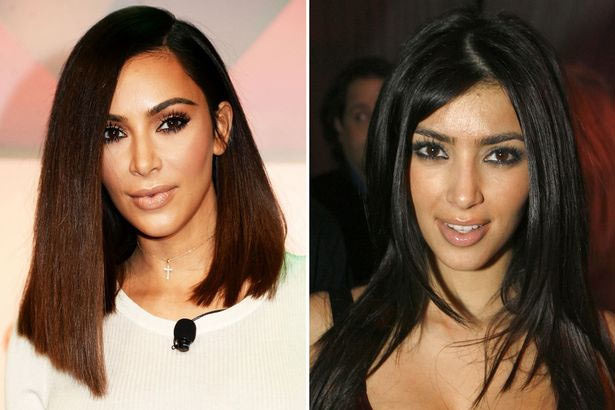 Khuôn mặt của Kim Kardashian thay đổi rất nhiều kể từ khi cô bước chân vào showbiz. Đầu tiên phải kể tới mũi của ngôi sao truyền hình thực tế này. Chuyên gia phẫu thuật thẩm mỹ cho rằng cô đã dùng phương pháp derma filler để sửa mũi chứ không dùng tới phương pháp dao kéo. (Ảnh: Mirror)