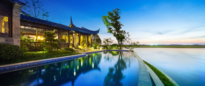 Dinh thự này tọạ lạc tại Túc Châu, có diện tích khoảng 6.600 mét vuông.