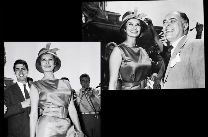 Sophia Loren và chồng, nhà sản xuất phim người Italy, Carlo Ponti tới dự LHP Cannes 1959, năm đó Ponti làm giám khảo LHP. (Ảnh: Getty Images)