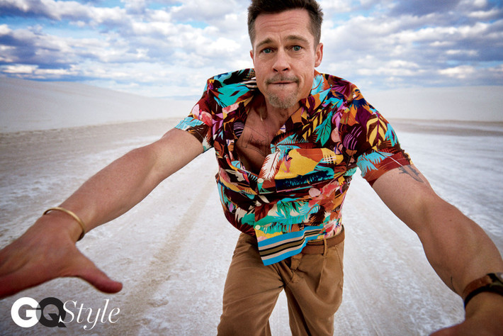 Brad Pitt chia sẻ kể từ sau khi chia tay Jolie, anh đã có lối sống lành mạnh hơn, không rượu chè say sưa như trước nữa. (Ảnh: GQ Style)