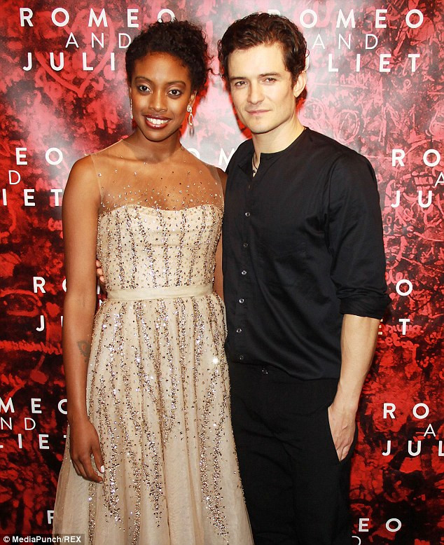 Năm 2013, có tin Orlando Bloom hẹn hò với bạn diễn trong Romeo & Juliet, Condola Rashad khi anh bị bắt gặp vài lần hẹn hò với Condola. (Ảnh: Rex)