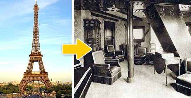 Một trong những điểm tham quan nổi tiếng trên thế giới là tháp Eiffel. Tuy nhiên ít người biết rằng, trên tầng thứ ba của tháp Eiffel, Paris có một căn hộ thuộc về chính kiến trúc sư vĩ đại Gustav Eiffel, cha đẻ của tháp. Đây là nơi ông chào đón các vị khách quý, bao gồm cả nhà phát minh Thomas Edison. Hiện, căn hộ đã được mở cửa để các du khách vào tham quan. (Nguồn Youthwant)