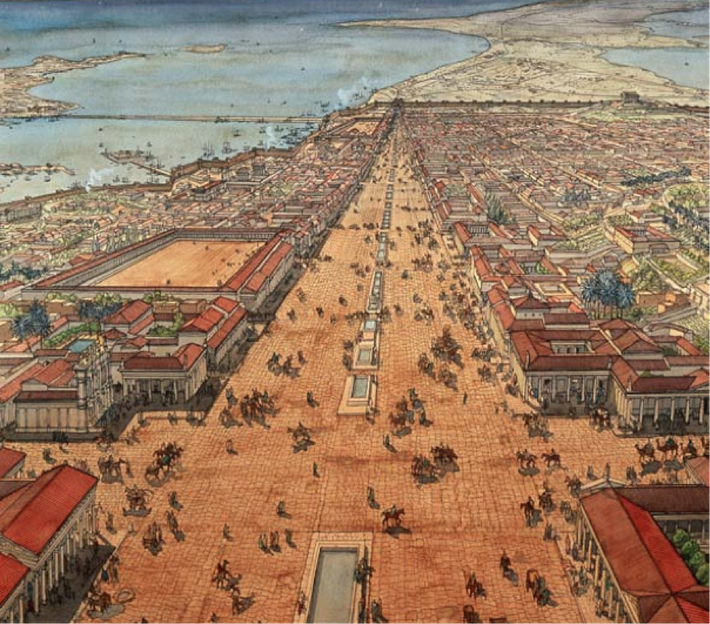 2. Thành phố Alexandria nằm ở phía tây đồng bằng châu thổ sông Nile, cách thủ đô Cairo 225 km. Đây là một trong những địa điểm nổi tiếng nhất Ai Cập thời cổ đại.