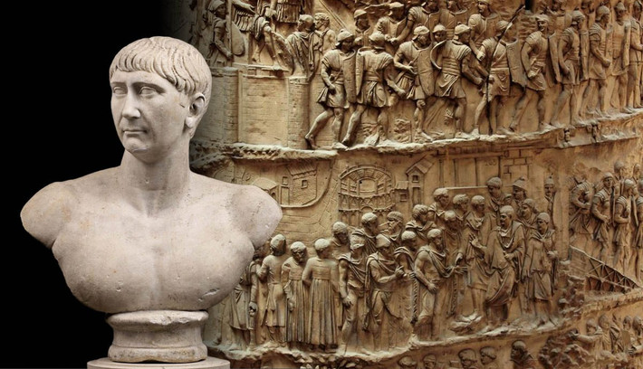 Trajan đánh giá là một trong những hoàng đế vĩ đại nhất của đế chế La Mã. Những chiến dịch quân sự thành công của ông giúp mở rộng lãnh thổ. Trong thời gian ông trị vì La Mã đã mở ra kỷ nguyên hòa bình và thịnh vượng khắp Địa Trung Hải.