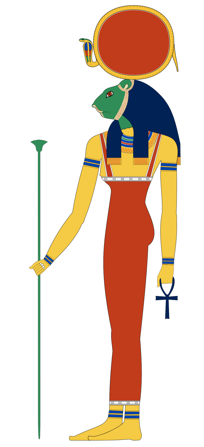 Nữ thần Sekhmet vừa có thể gây ra bệnh dịch vừa có thể chữa lành các loại bệnh cho con người.