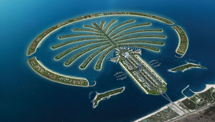 Quần đảo Palm: Công trình đảo nhân tạo hình cây cọ khổng lồ này của Dubai là một điểm đến du khách không thể bỏ qua. Quần đảo Palm có một vẻ đẹp hút hồn với rất nhiều điểm tham quan, trung tâm giải trí tuyệt vời.