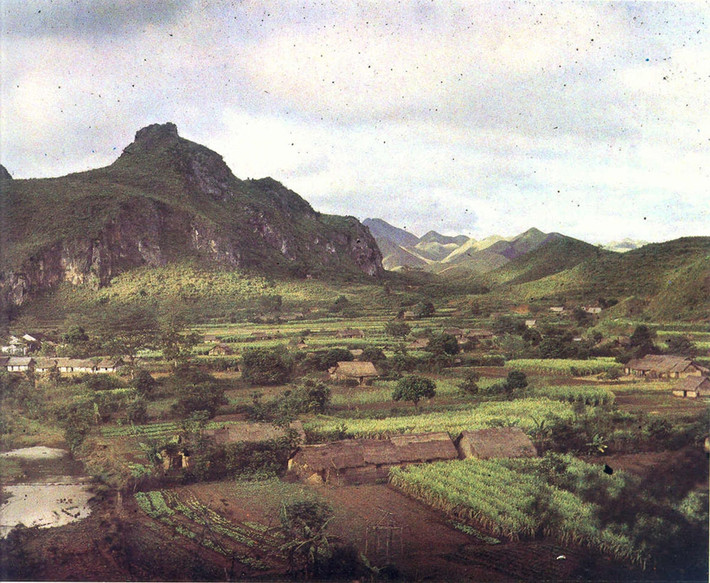 Khung cảnh bình yên ở của thị trấn Na Sầm, huyện Văn Lãng, tỉnh Lạng Sơn.