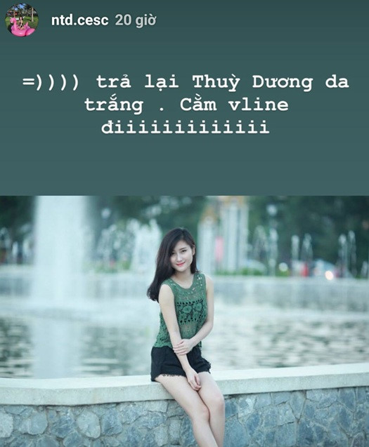 Trong loạt ảnh hồi xưa, 9X được khen xinh đẹp khi sở hữu mái tóc dài, làn da trắng và đường nét gương mặt thanh tú, không khác nhiều so với hiện tại. Tuy nhiên, cô nàng bày tỏ sự tiếc nuối khi trước đây chỉ nặng 44 kg và có cằm V-line. Ảnh: @ntd.cesc.