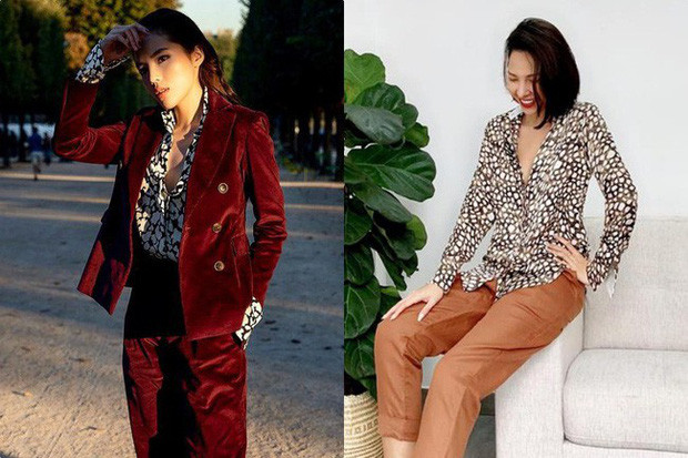 Giống bạn thân Kỳ Duyên, nàng mẫu này cũng tích cực mặc sơ mi bung cúc buông lợi vòng một.