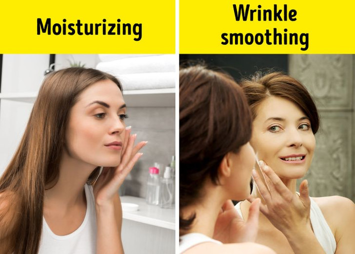 Sử dụng kem chống lão hóa quá sớm: Làn da trẻ trung cần được chăm sóc toàn diện: dưỡng ẩm, bảo vệ khỏi tia UV và các yếu tố có hại khác. Nếu bạn bắt đầu sử dụng kem làm mờ nếp nhăn quá sớm, sẽ có nguy cơ gây kích ứng da hoặc phản ứng dị ứng. Bên cạnh đó, da có thể ngừng sản xuất collagen với hy vọng có sự trợ giúp từ bên ngoài.