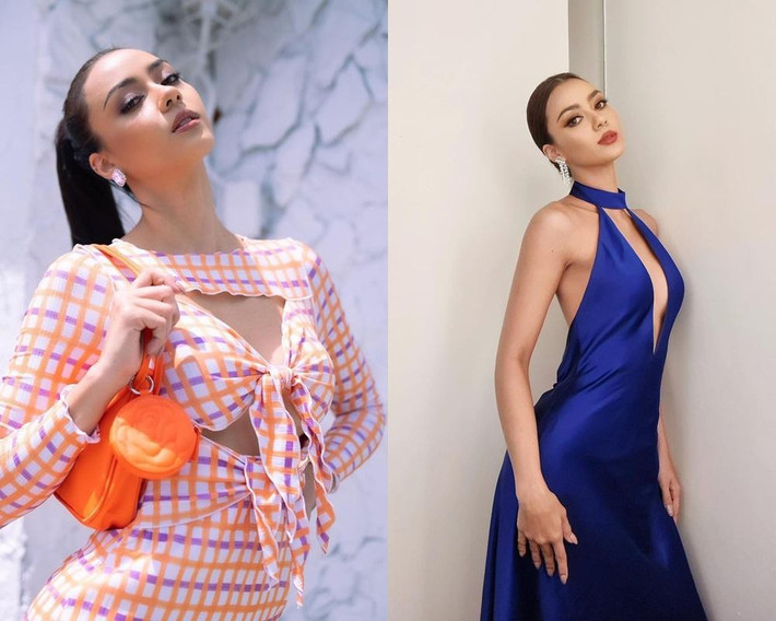 Người đẹp 27 tuổi thay gần 30 bộ đồ tại các hoạt động trong 5 ngày đầu cuộc thi. Cô chuộng trang phục cắt khoét, tôn vòng một.