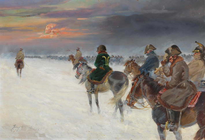 Theo kế hoạch, sau khi toàn bộ lực lượng của Napoleon dần rút khỏi Moscow thì số mìn được bố trí từ trước được kích nổ.