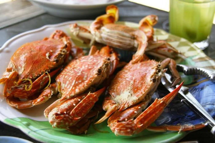 Ghẹ Hàm Ninh: Ghẹ ở Phú Quốc nơi nào cũng ngon, nhưng đặc sắc nhất là ghẹ Hàm Ninh. Ghẹ Hàm Ninh tuy nhỏ hơn nhiều nơi khác nhưng thịt chắc, ngọt, thơm, hương vị có thể chinh phục cả thực khách khó tính nhất.