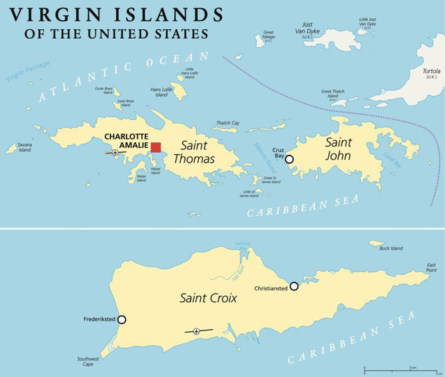 Vào ngày 31/3 hàng năm, quần đảo Virgin gồm Saint Thomas, Saint John và Saint Croix lại tổ chức “Ngày Chuyển đổi” để kỷ niệm thương vụ Mỹ mua quần đảo này từ Đan Mạch.