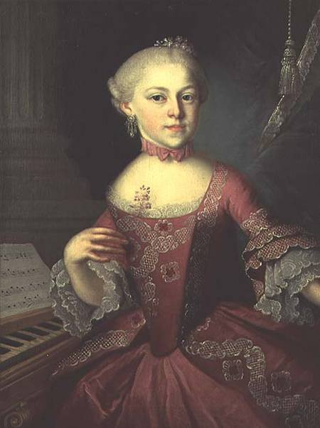 Ngay từ khi còn nhỏ, chị gái của Mozart sớm bộc lộ tài năng âm nhạc và được khán giả công nhận.