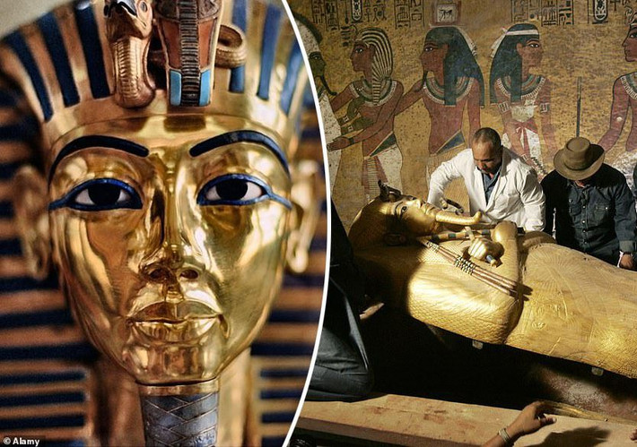 Cánh cửa dẫn vào lăng mộ Tutankhamun còn nguyên con dấu. Điều này cho thấy nơi an nghỉ của nhà vua quá cố Ai Cập không bị mộ tặc xâm phạm suốt hàng nghìn năm qua.
