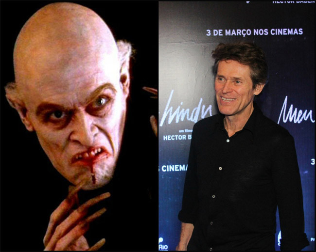 Vai diễn trong Shadow of the Vampire của Willem Dafoe được coi là vai diễn khó nhận ra nhất của anh. Rất nhiều người đã không nhìn ra đó là Willem Dafoe khi nhìn thấy anh trên phim và để có ngoại hình như vậy, mỗi ngày, Dafoe mất 3 tiếng để hóa trang.