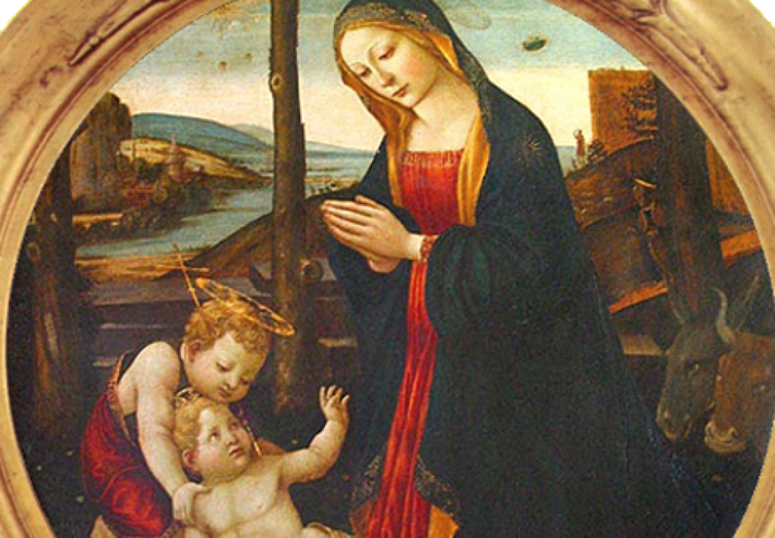Trong bức tranh "Đức mẹ và thánh Giovannino" của họa sĩ Domenico Ghirlandaio vẽ vào thế kỉ 15, mọi người chú ý đến phần vai phải của Đức mẹ Mary.
