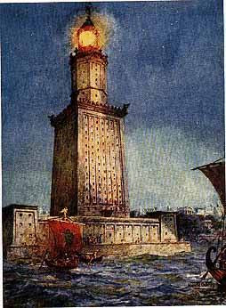 Theo các tài liệu ghi chép, hải đăng Alexandria xây dựng dưới thời vua Ptolemy I và hoàn thành việc xây dựng vào khoảng năm 283 trước Công nguyên dưới thời vua Ptolemy II.