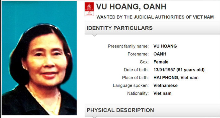 Oanh Hà có lý lịch phạm tội thuộc diện bất hảo với 7 tiền án, tiền sự. Tháng 5/2018, Cục C04 phá chuyên án 128Y do Vũ Hoàng Oanh cầm đầu, thu giữ 74kg ma túy, bắt 8 đối tượng trong đường dây. Tuy nhiên, Vũ Hoàng Oanh bỏ trốn sang nước ngoài. Cục C04 ra quyết định truy nã đặc biệt Vũ Hoàng Oanh về tội mua bán trái phép chất ma túy và có lệnh truy nã quốc tế của Interpol.