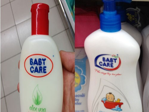 Theo Cục Quản lý Dược, hai sản phẩm sữa tắm Baby Care trên bị đình chỉ là do nhãn sản phẩm ghi thành phần công thức có chứa chất không được phép sử dụng trong mỹ phẩm.