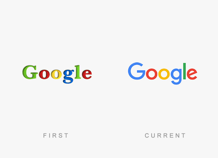 Logo của Google không có sự thay đổi nhiều.