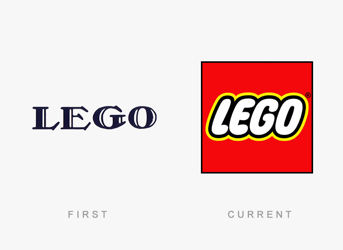 Logo của Lego cải tiến hơn về màu sắc và kiểu chữ.