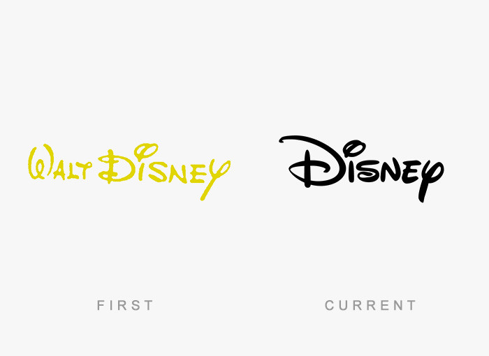 Logo Walt Disney giờ đây đã bỏ chữ Walt.