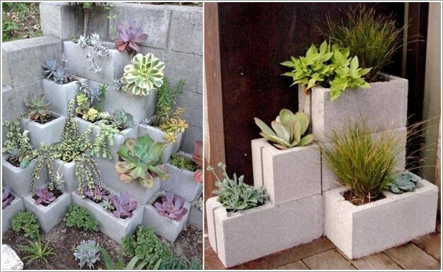 Khu vườn hoa nhỏ với nhiều ô trồng cao thấp khác nhau giúp bạn tiết kiệm không gian mà vẫn trồng được nhiều loài hoa xinh.