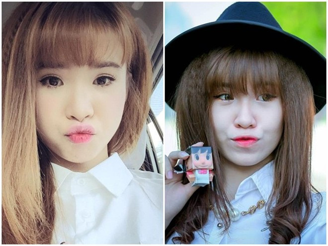 Bản sao Khởi My - Trịnh Thị Phú Luôn. Trịnh Thị Phú Luôn (sinh năm 1993, quê Sóc Trăng) được nhiều bạn trẻ biết đến khi sở hữu mái tóc, vóc dáng và biểu cảm rất giống nữ ca sĩ Khởi My. Phú Luôn hiện học ngành Tài chính ngân hàng, Đại học Võ Trường Toản (Hậu Giang).