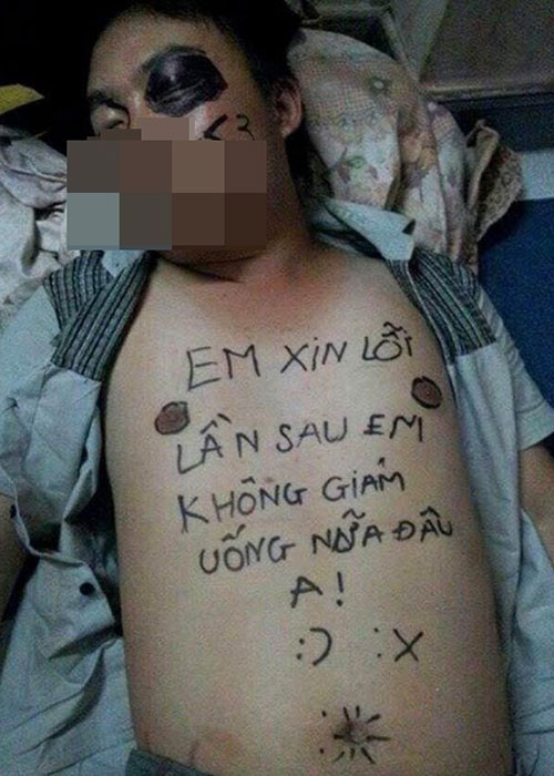 Anh xin lỗi rồi nhé.