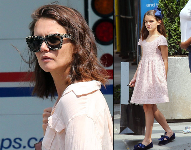 Sống với mẹ Katie Holmes, Suri vẫn có cuộc sống đầy đủ về cả vật chất lẫn tinh thần, nhưng cô bé đã không còn là sao nhí dát toàn đồ hiệu như trước kia. (Ảnh: Sina)