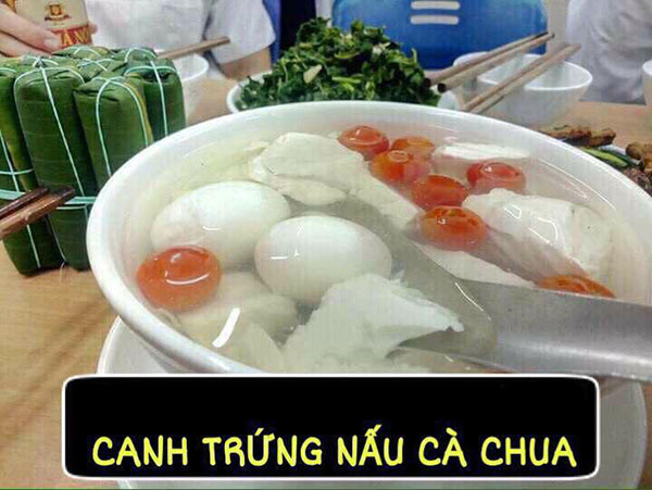 Canh trứng nấu cà chua của cô nàng đơn giản "nói sao làm vậy".