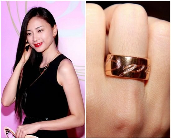 Ngô Thanh Vân cũng rất thích sưu tầm trang sức. Chẳng hạn như chiếc nhẫn trong ảnh có giá bán đến 230 triệu đồng.