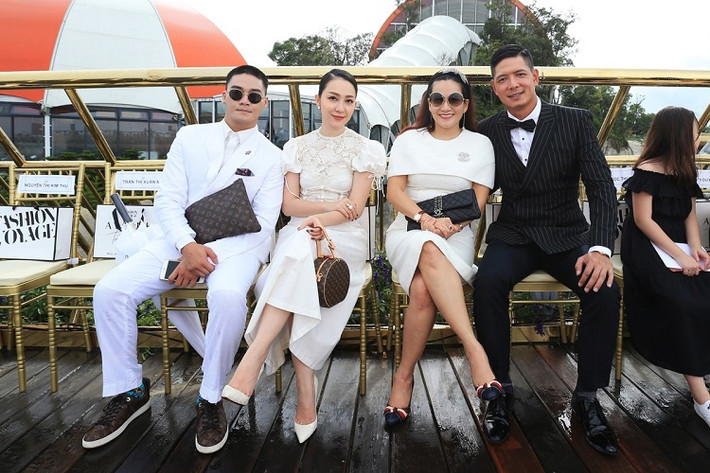 Diễn viên Linh Nga và vợ chồng Bình Minh - Anh Thơ.