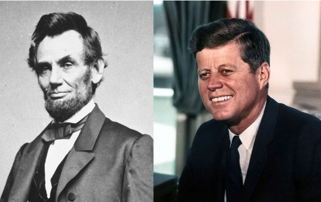 Tổng thống Lincoln và Kennedy đều bị ám sát vào ngày thứ sáu và đều bị những viên đạn nhằm thẳng vào đầu dẫn đến tử vong.