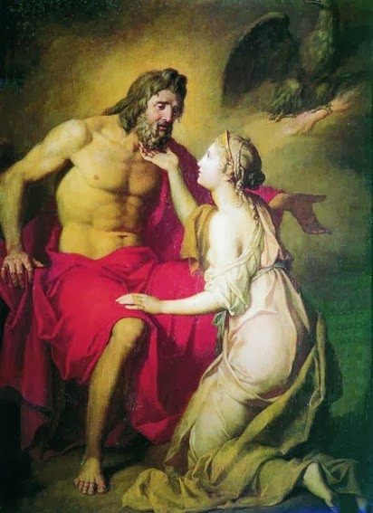 Zeus cũng có mối tình kinh thiên động địa với Aegina - con gái của thần sông Asopus. Vị thần quyền lực trên đỉnh Olympus biến thành một con đại bàng và bắt cóc Aegina mang cô đến một hòn đảo biệt lập.