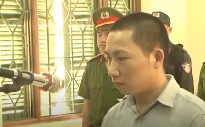 Ngày 26/4/2016, TAND tỉnh Tuyên Quang tuyên phạt Luân án tù chung thân về tội Giết người. (Ảnh: ANTV)