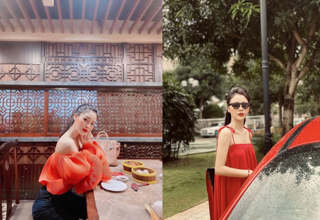 Thu Trang chuộng style sang trọng, bắt mắt hơn để gây thiện cảm với những người xung quanh.